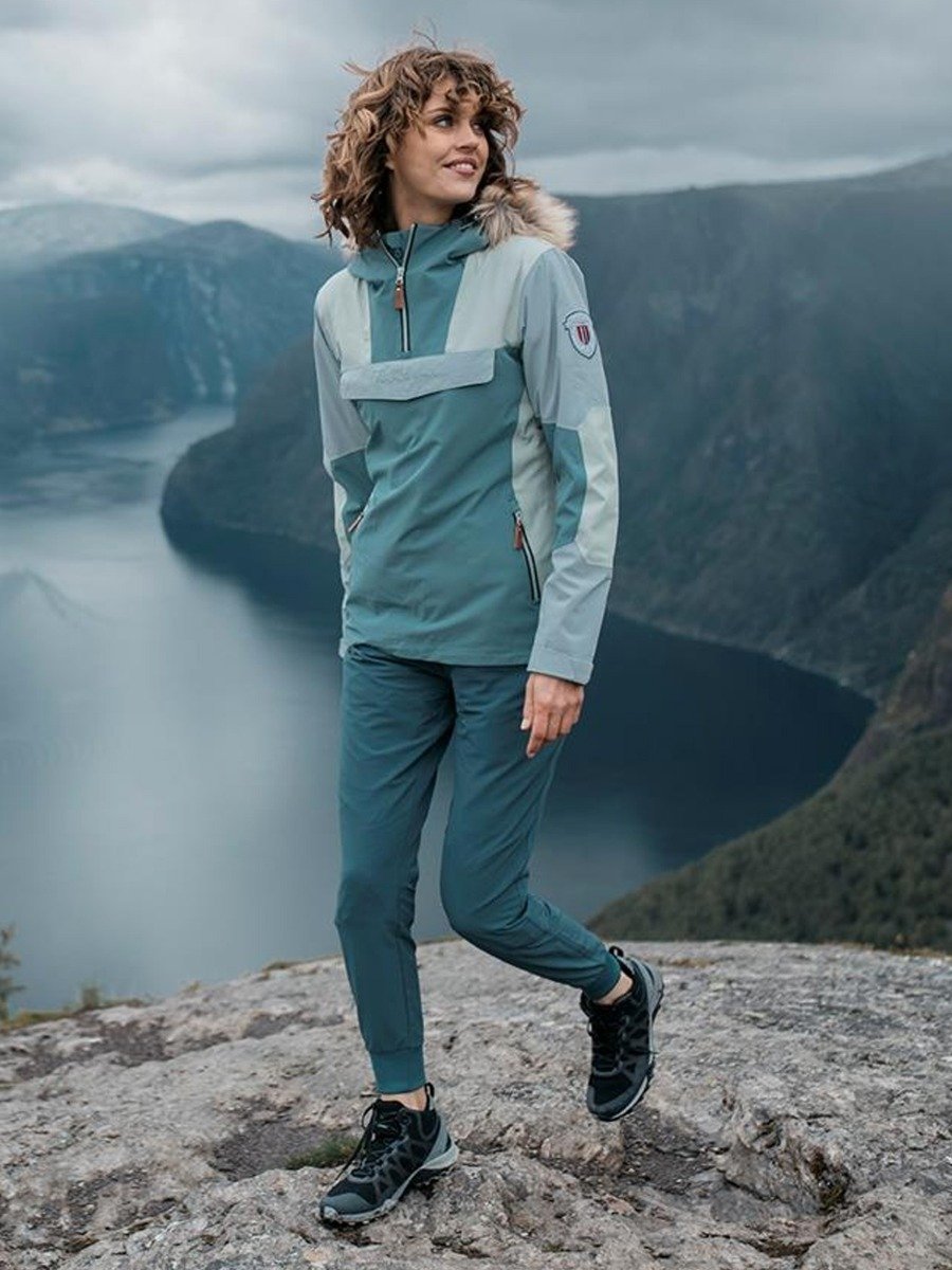 Twentyfour Finse 2-lags Anorakk Lys sjøgrønn