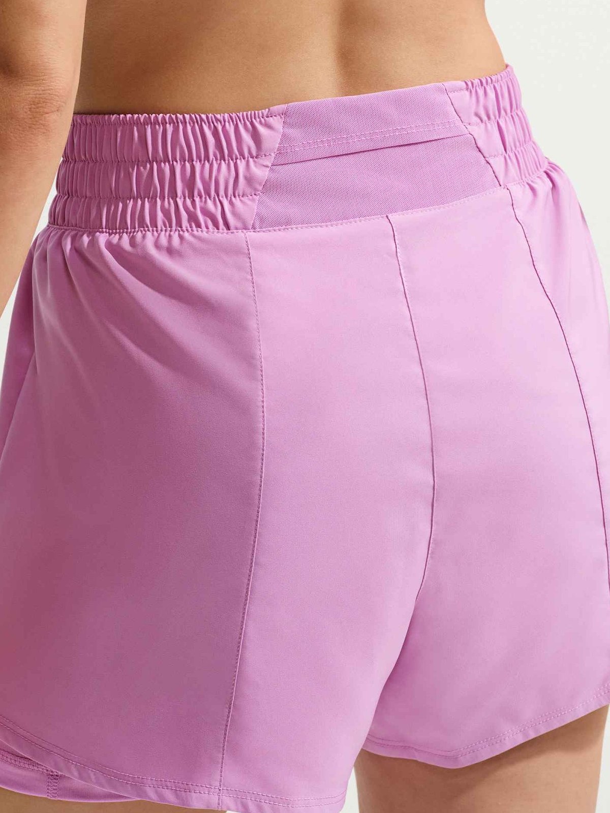 Nike One Dri-Fit High-Rise 2in1 Shorts Light Magenta / White