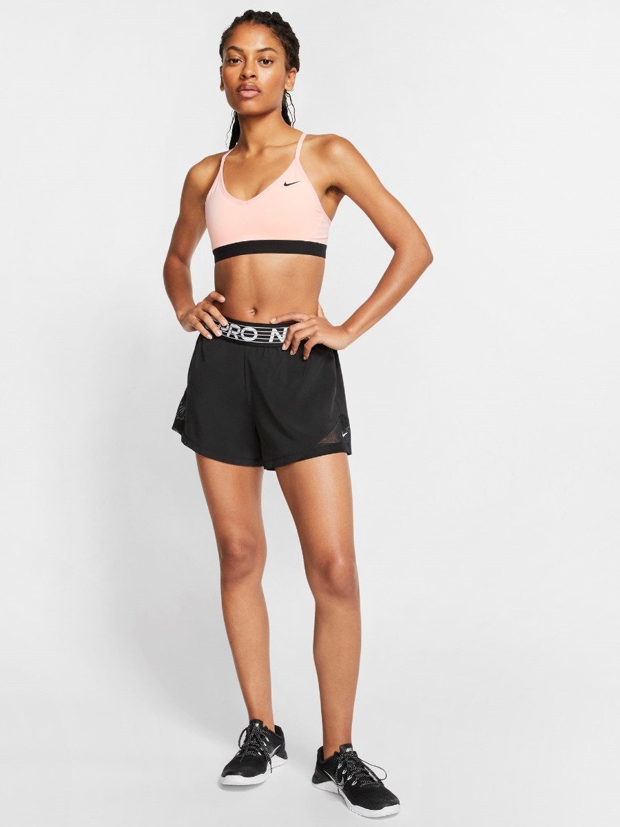 Nike Indy Sports Bra Washed Coral/ Black
