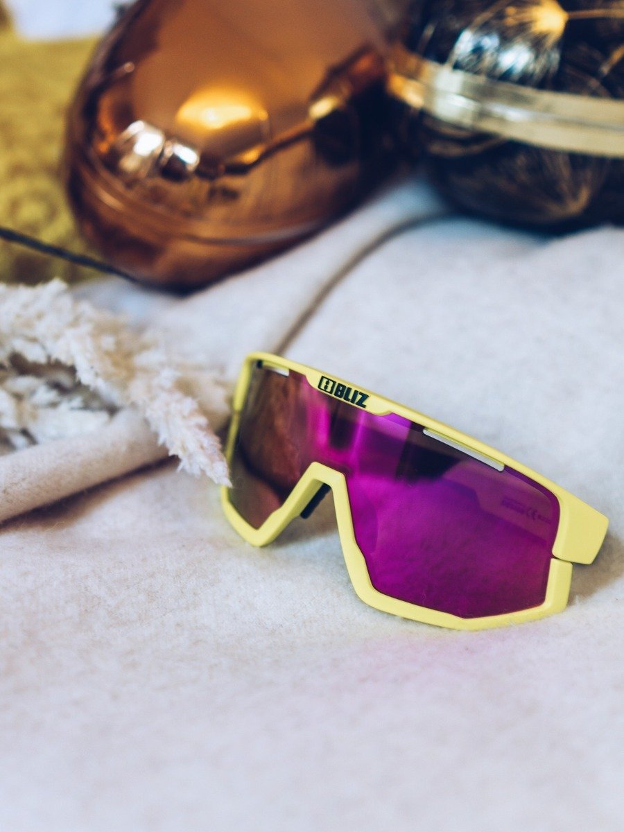 Bliz Active Fusion Matt Neon Yellow/Brown Purple Multi