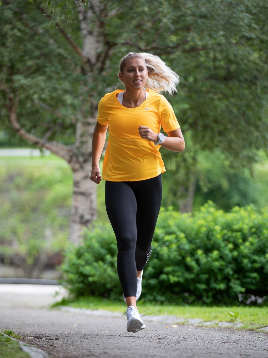 Nike City Sleek Tee Laser Orange/ Reflective Silver