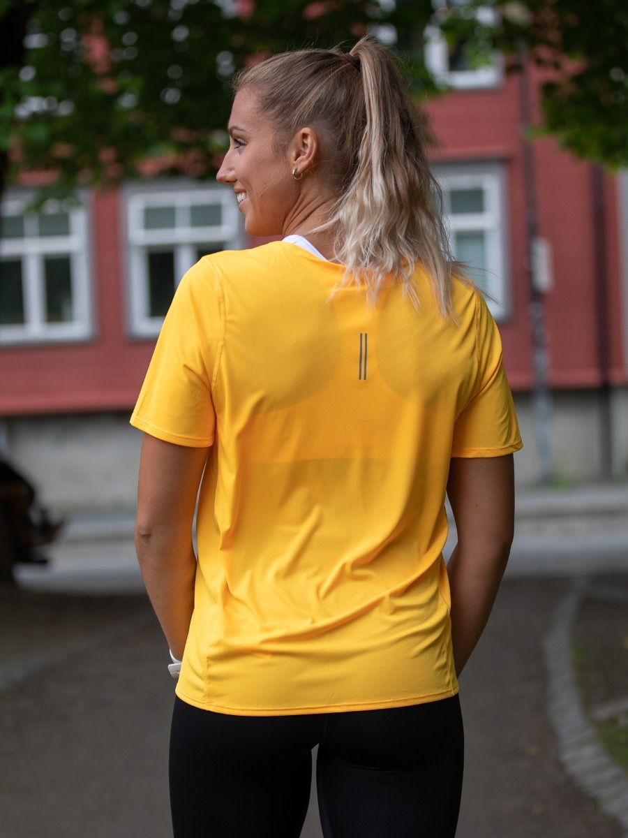 Nike City Sleek Tee Laser Orange/ Reflective Silver