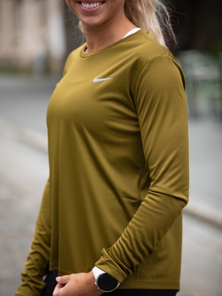Nike Miler LS Olive Flak/ Reflective Silver