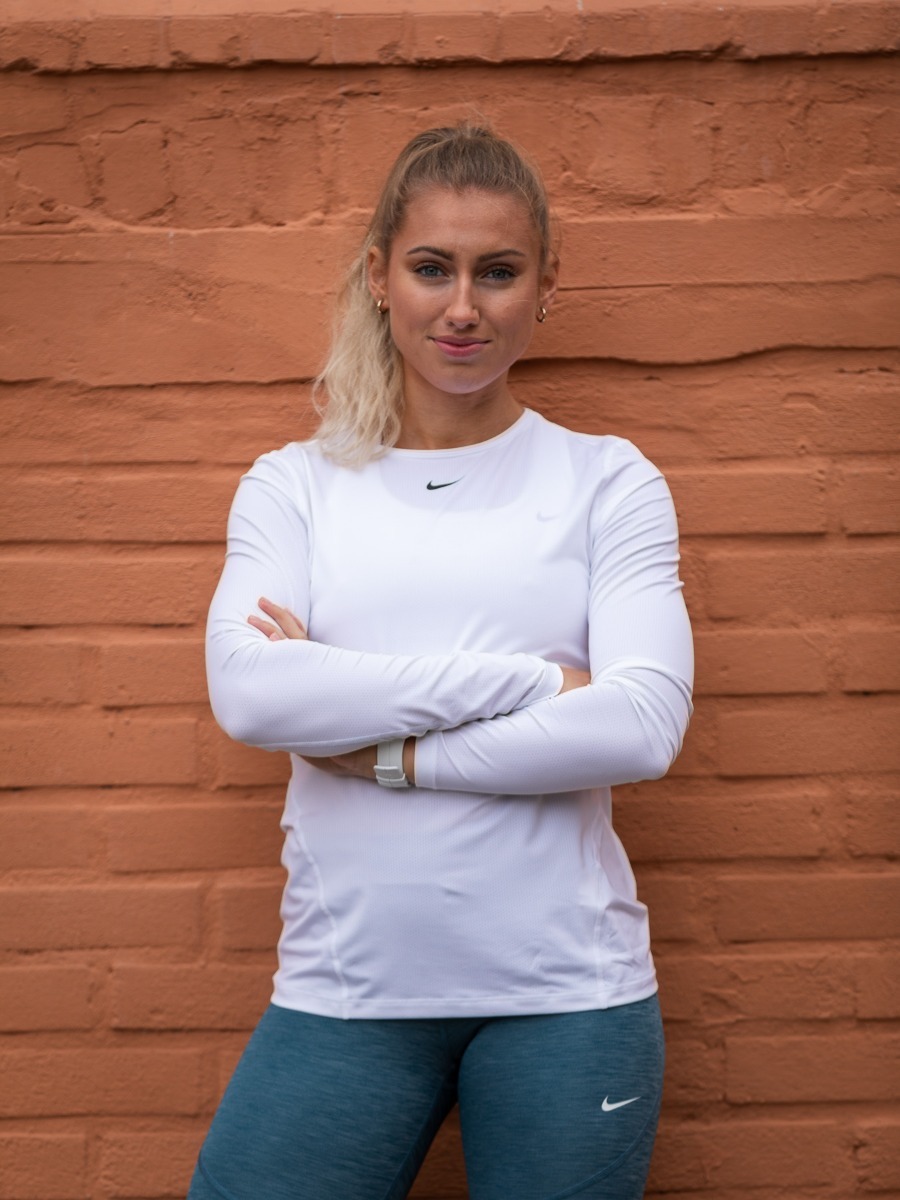 Nike Pro LS White/ Black