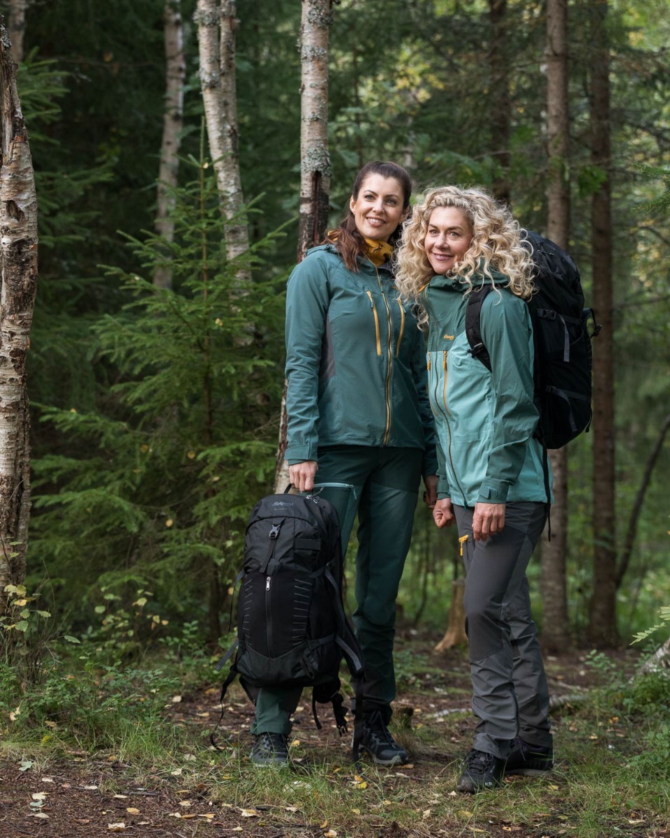 Bergans Cecilie Mountain Softshell Jacket Forest Frost / Solid Dark Grey / Golden Yellow