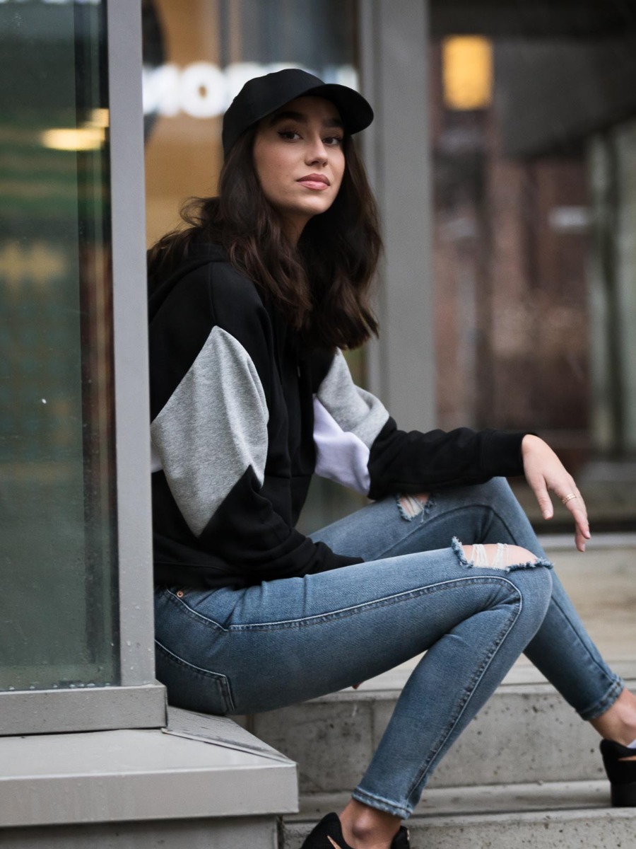 Nike Sportswear Pullover CB Black/ Dark Grey Heather/ White