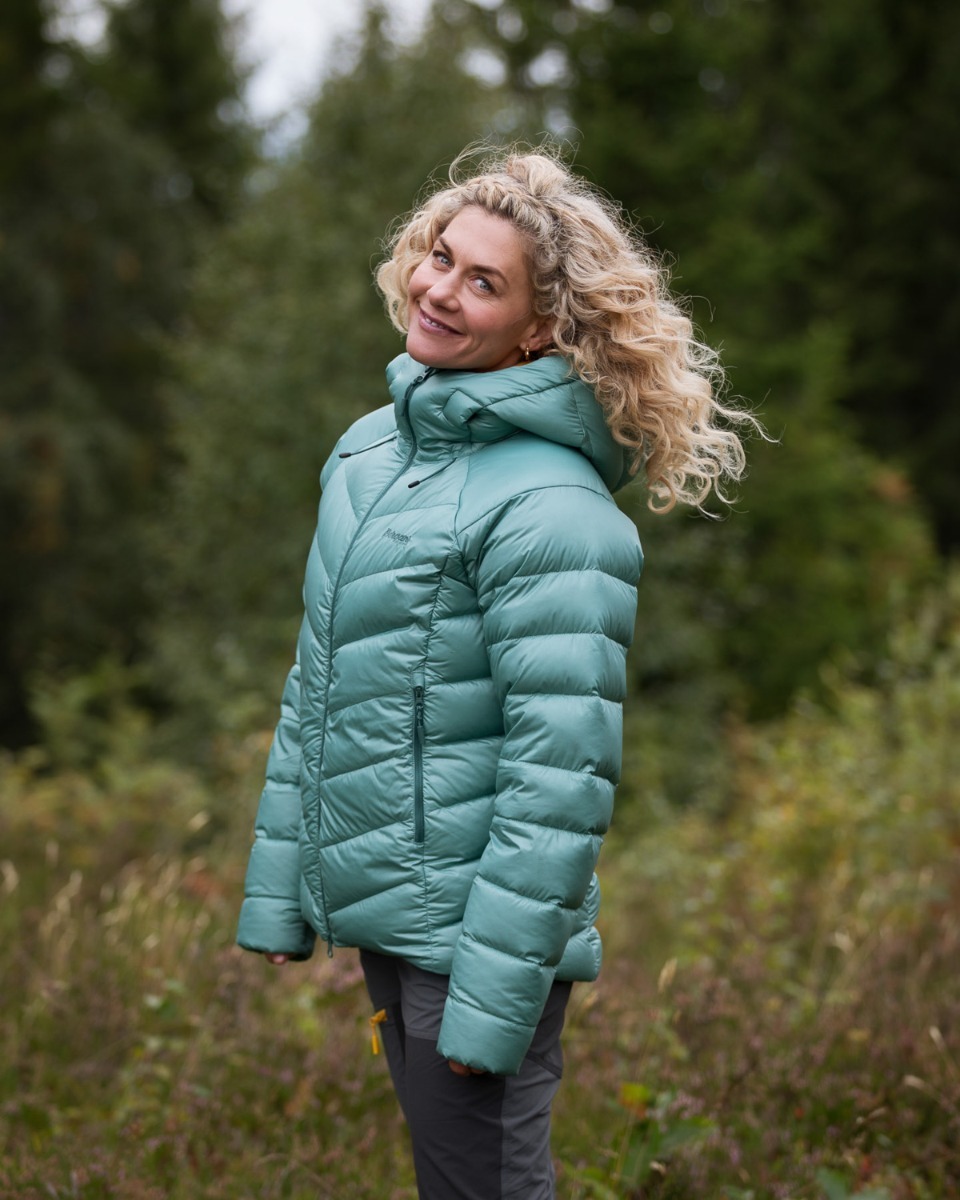 Bergans Cecilie V3 Down Jacket Light Forest Frost / Forest Frost