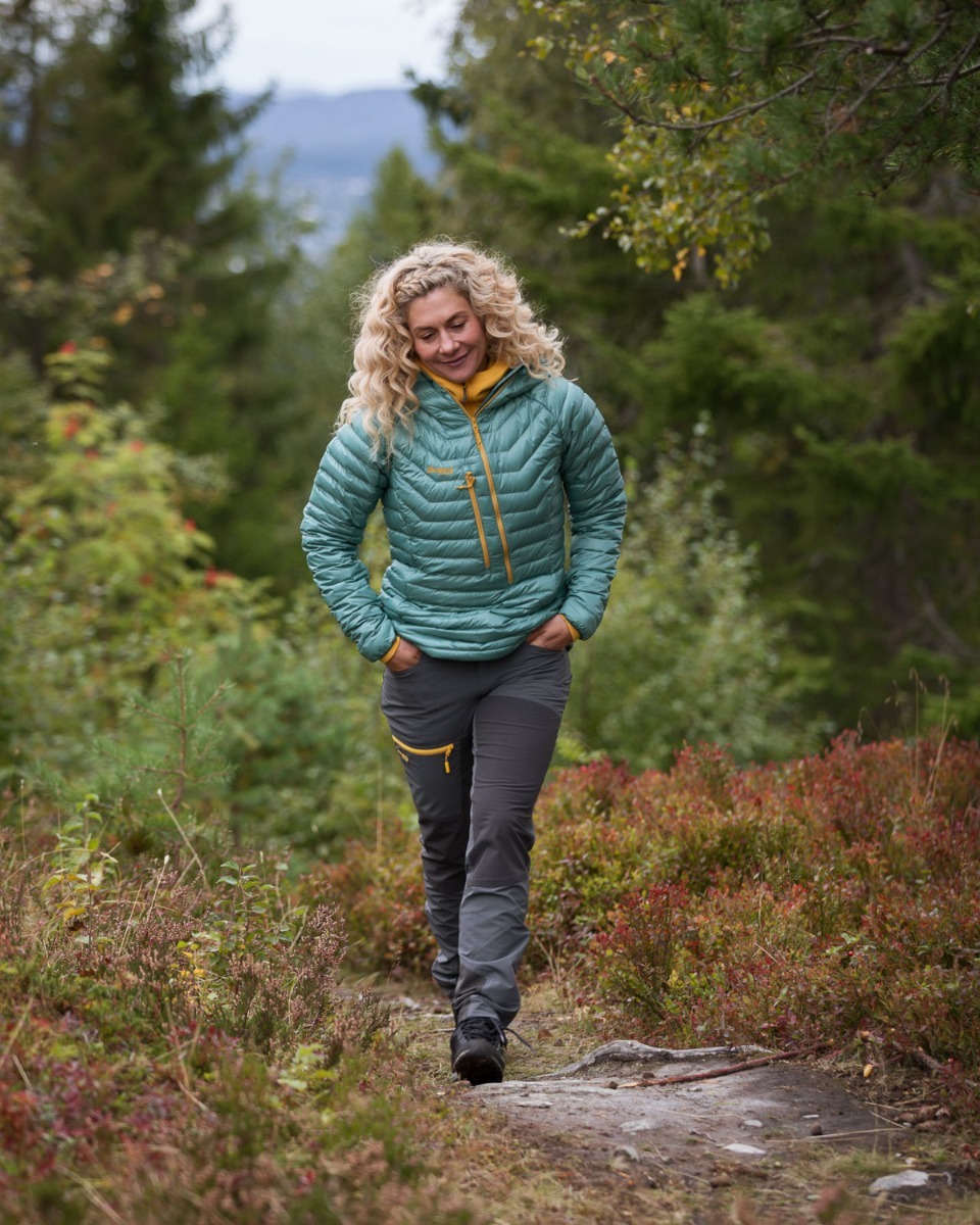 Bergans Cecilie Down Light Anorak Light Forest Frost / Forest Frost