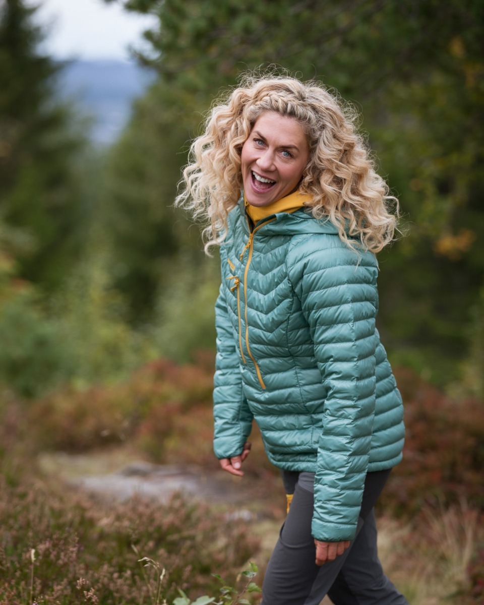 Bergans Cecilie Down Light Anorak Light Forest Frost / Forest Frost