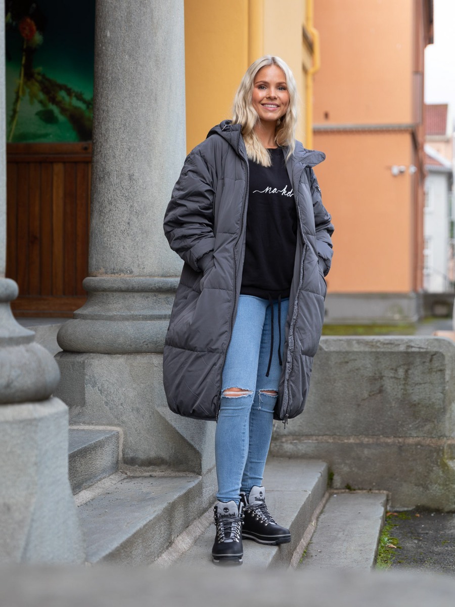 Ichi Bunala Down Jacket Asphalt