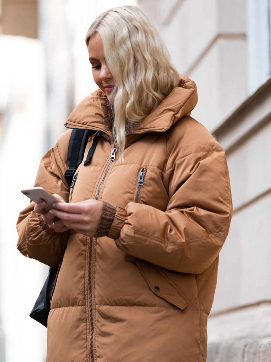 Ichi Bunala Down Jacket 2 Tobacco Brown - Get Inspired Exclusive Collection