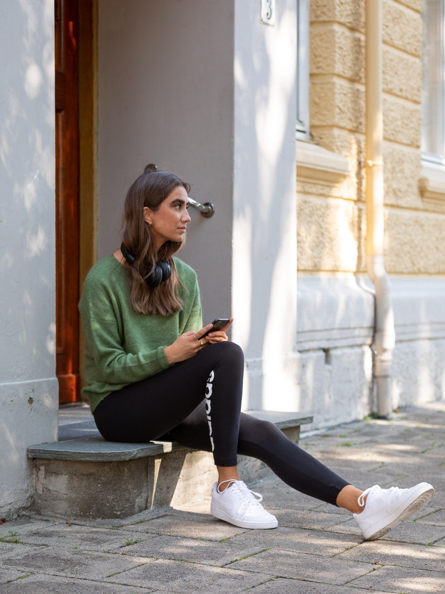 MSCH Copenhagen Femme Mohair O-Neck Pullover Vineyard Green