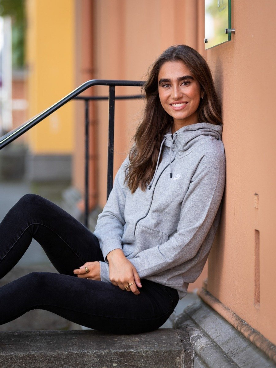 Nike Essential Fleece Full Zip Hoodie Dark Grey Heather/ Matte Silver/ White