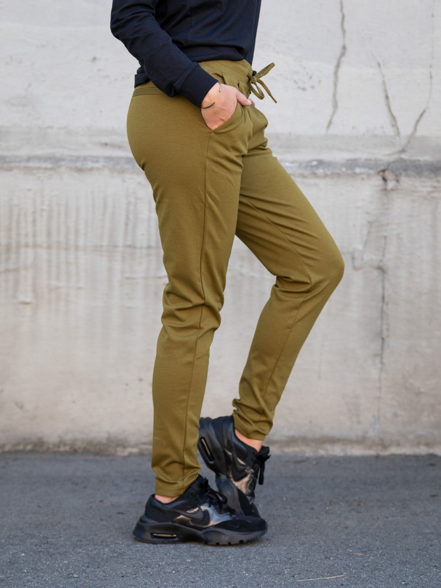 Ichi Kate Pant Long Fir Green