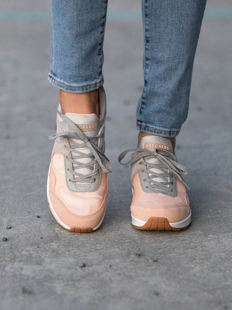 Skechers UNO Grey Pink