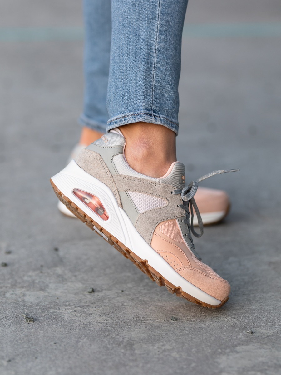Skechers UNO Grey Pink