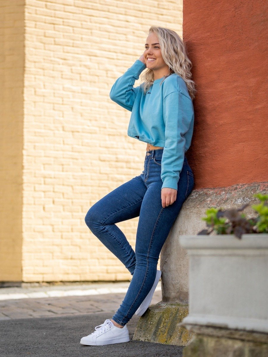 Nike Sportswear Swoosh Crew Cerulean/ Black