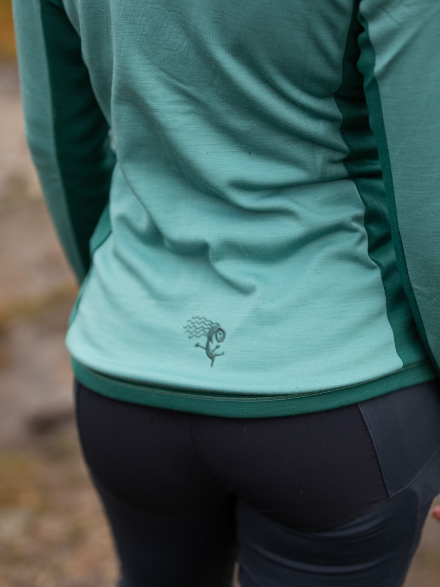 Bergans Cecilie Wool Hood Jacket Light Forest Frost / Forest Frost