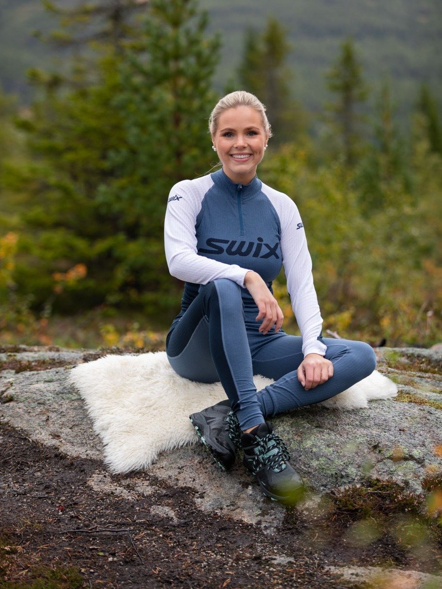 Swix RaceX Bodywear Half Zip Blue Sea