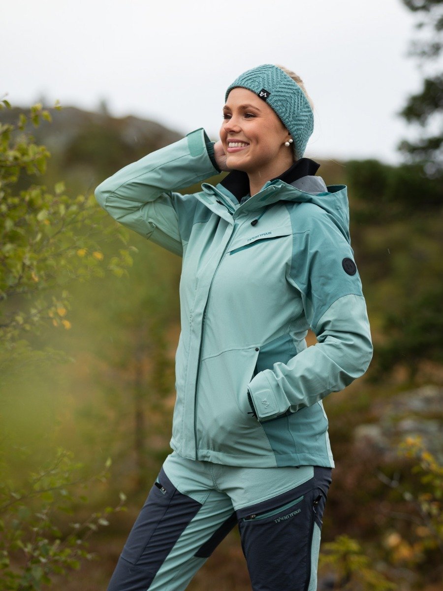 Twentyfour Flåm Stretch 2-Lags Jakke Eukalyptus