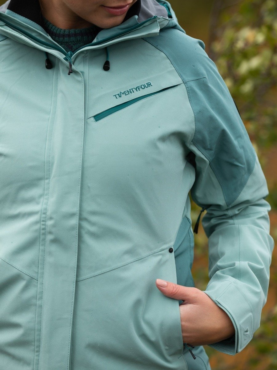 Twentyfour Flåm Stretch 2-Lags Jakke Eukalyptus