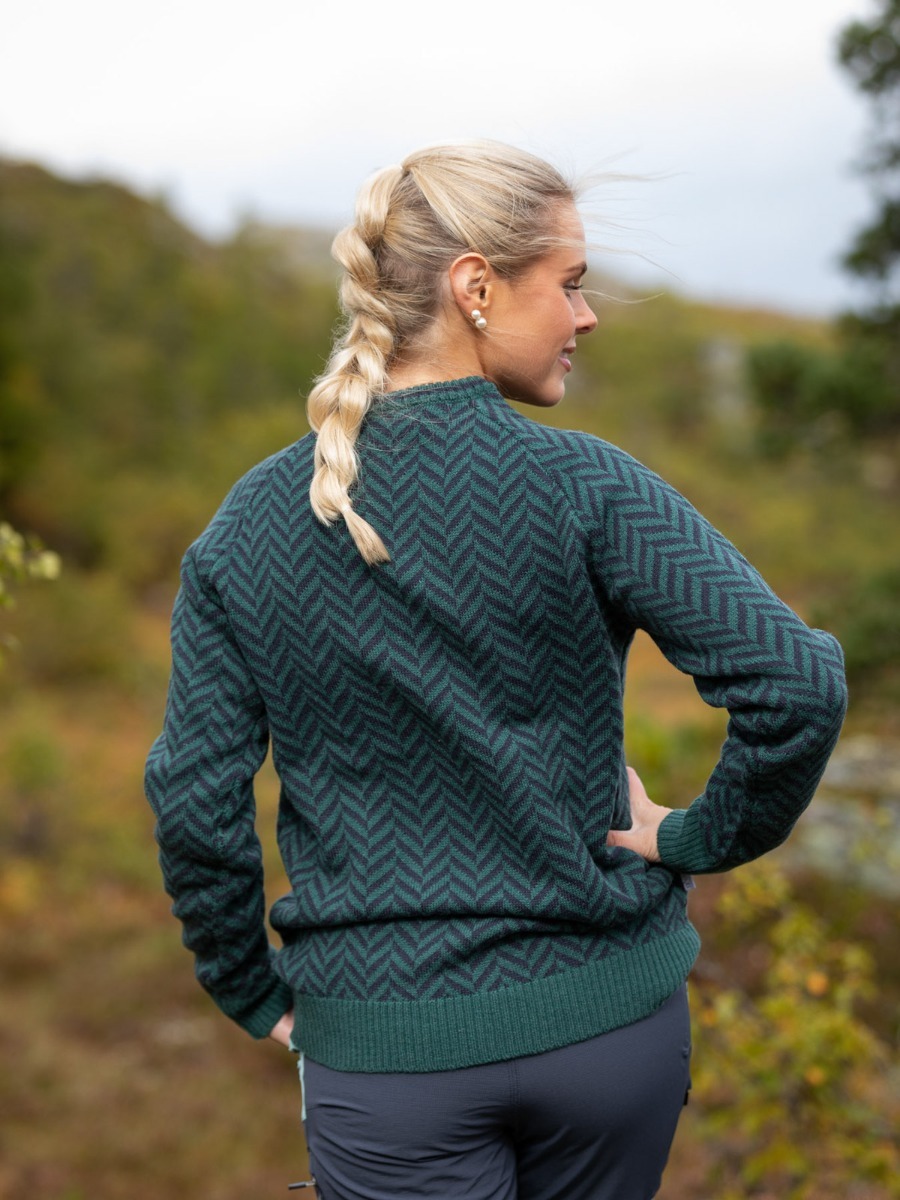 Twentyfour Finse 3D Ullgenser Skogsgrønn