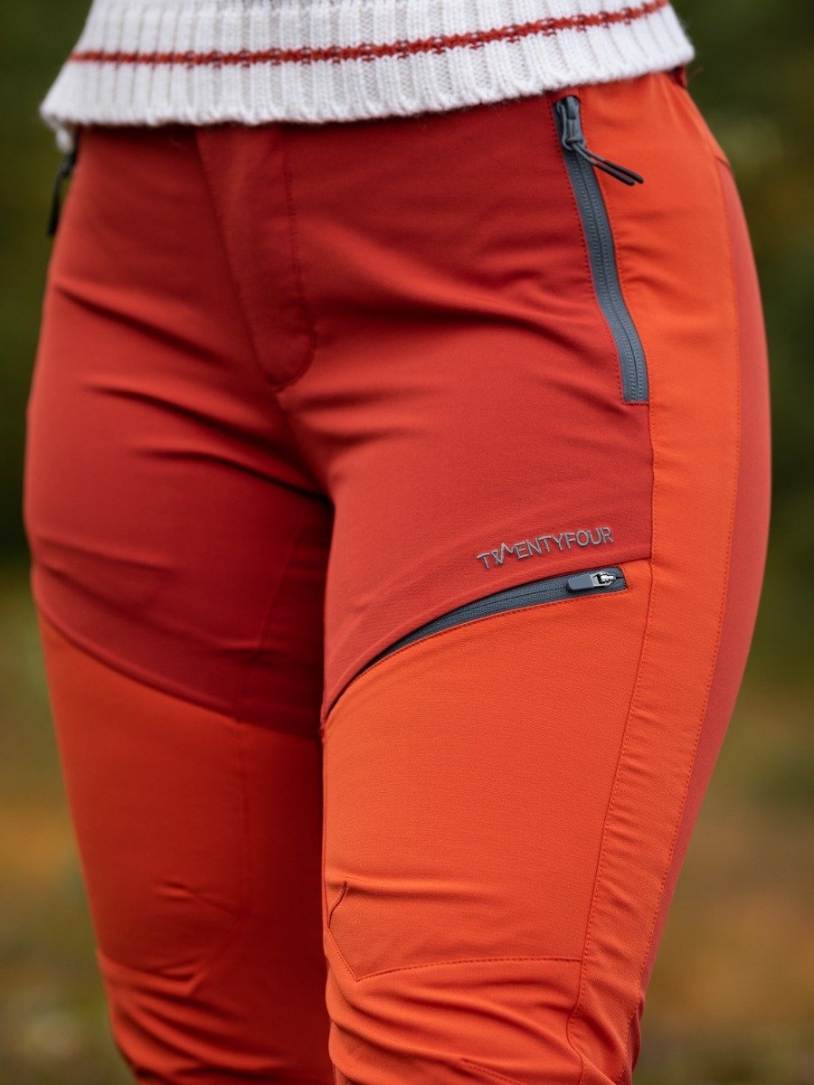 Twentyfour Flåm Light Softshell Bukse Mørk Rust