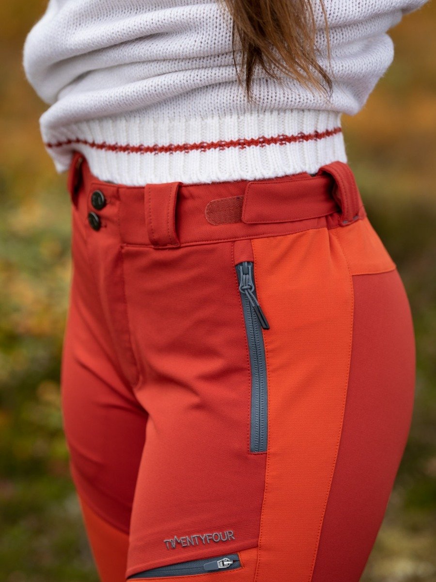Twentyfour Flåm Light Softshell Bukse Mørk Rust