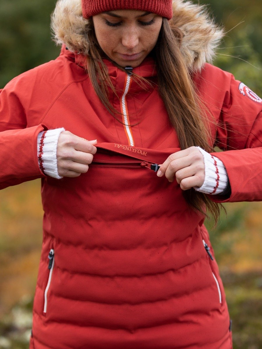 Twentyfour Finse Repreve Anorakk Mørk Rust