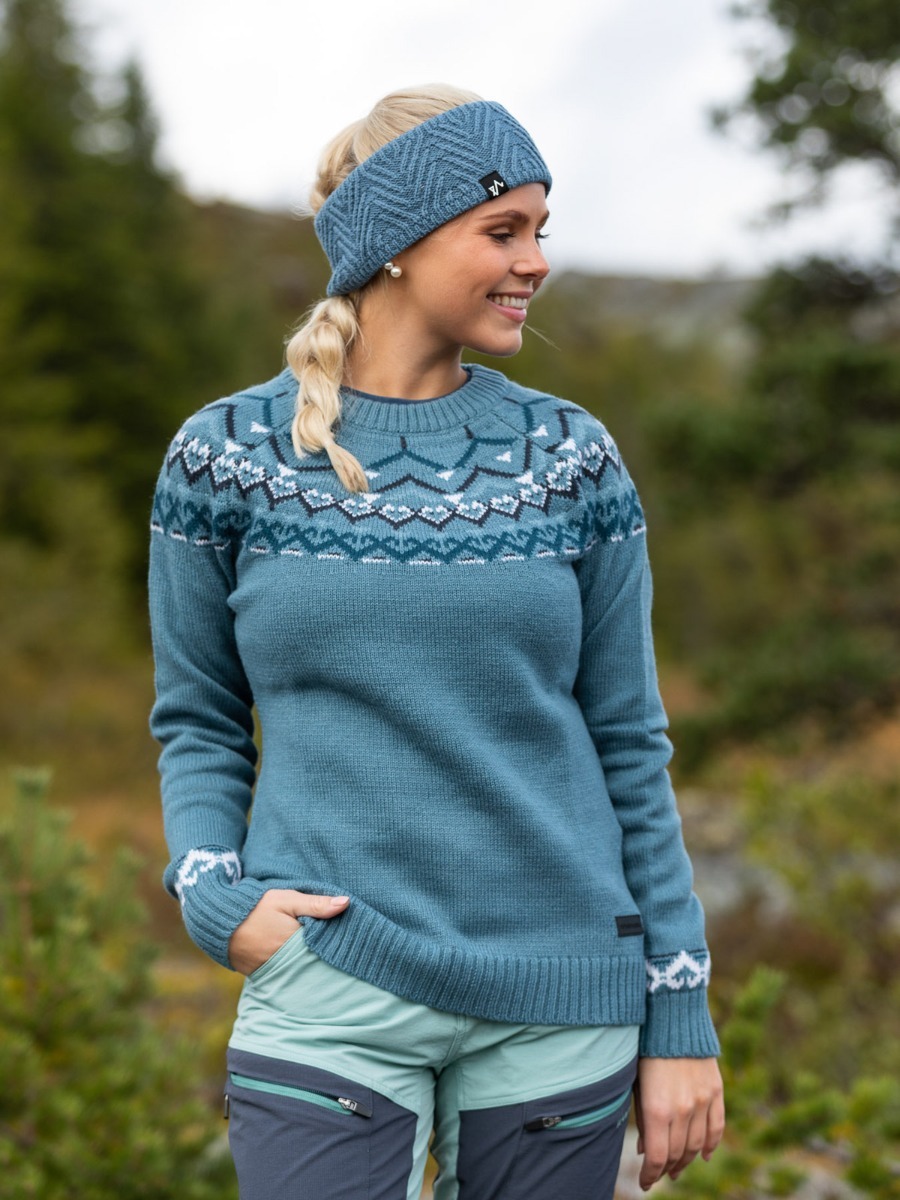 Twentyfour Finse Ullgenser Tåkeblå