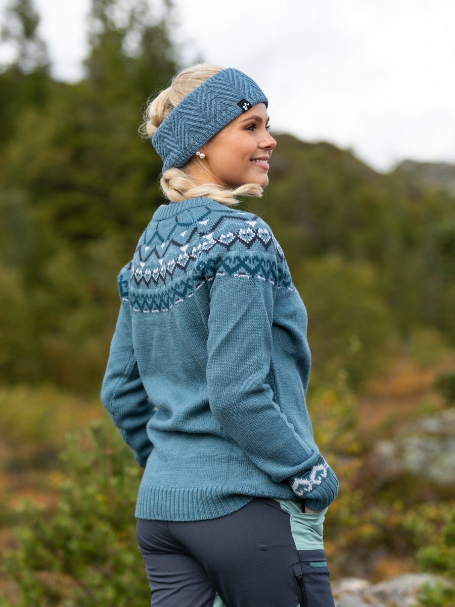 Twentyfour Finse Ullgenser Tåkeblå