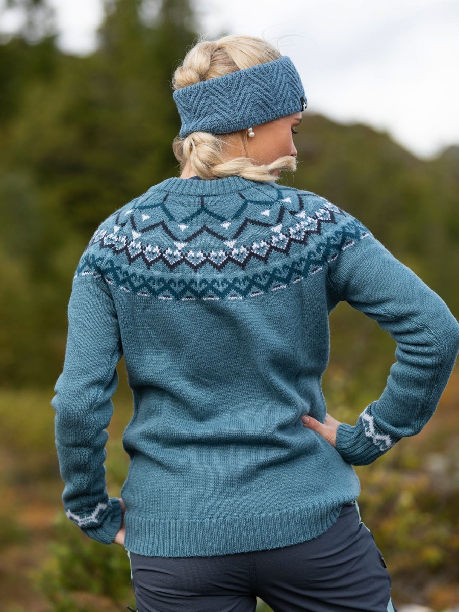 Twentyfour Finse Ullgenser Tåkeblå