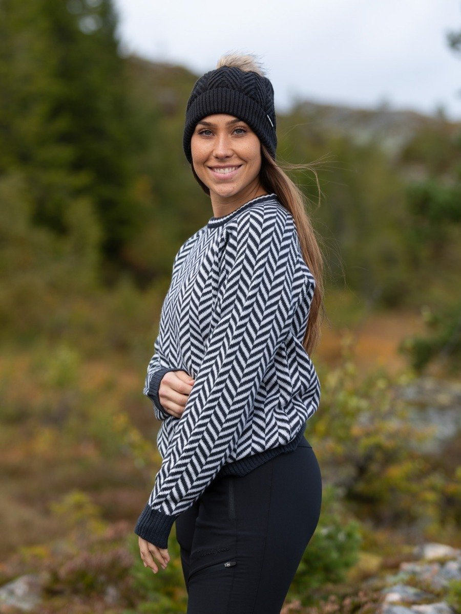 Twentyfour Finse 3D Ullgenser Blekkblå