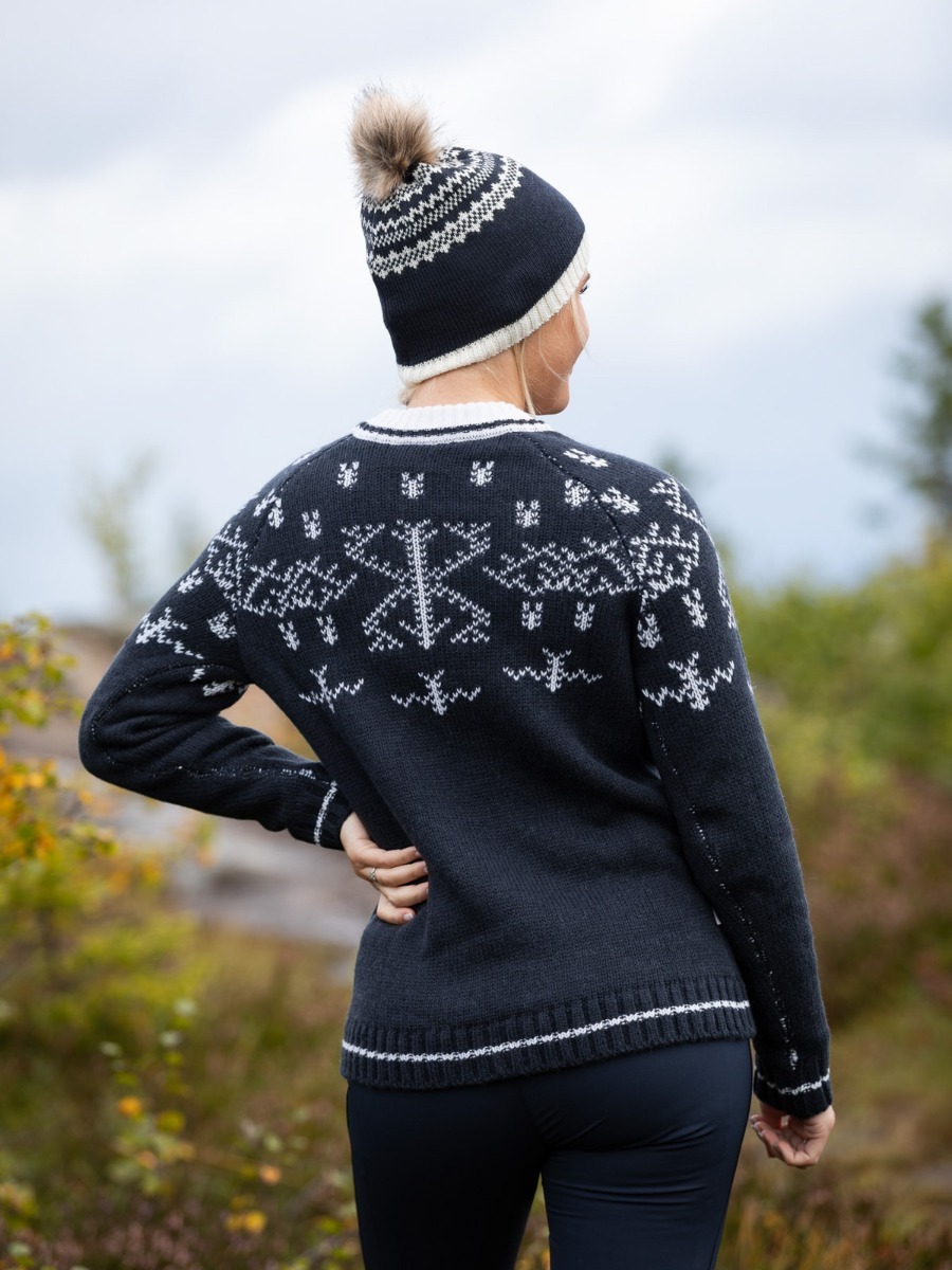 Twentyfour Finse Rallar Ullgenser Blekkblå