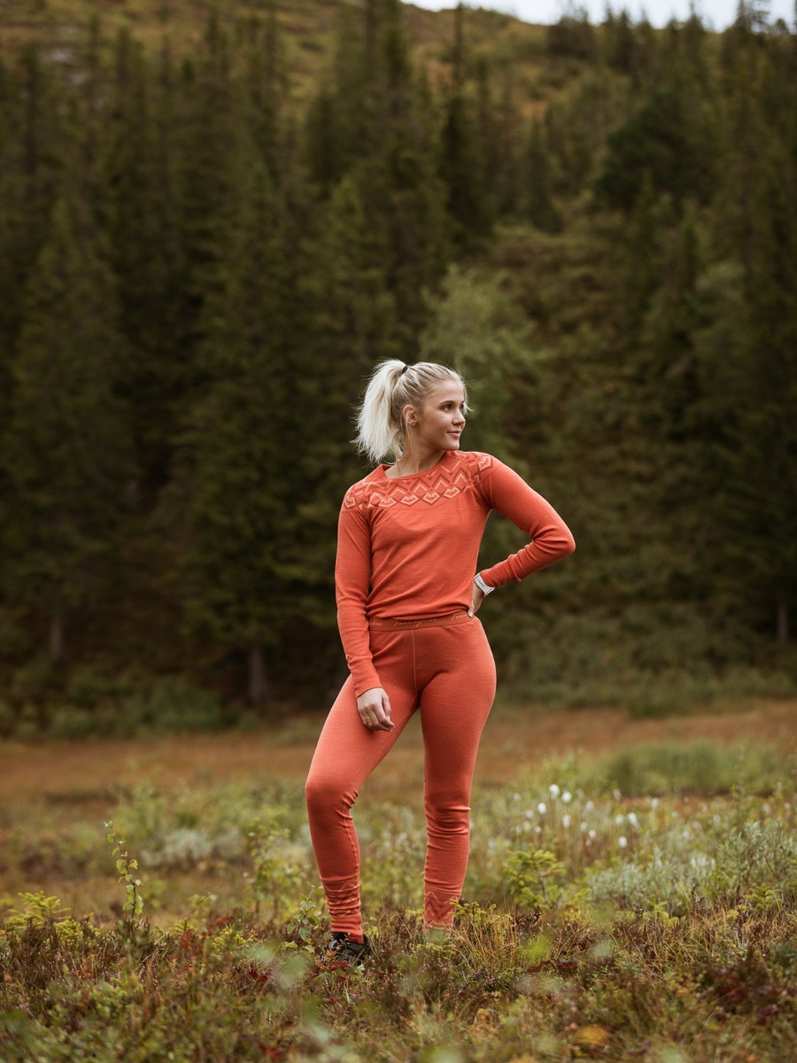 Twentyfour Finse Freja Ull ls Orange