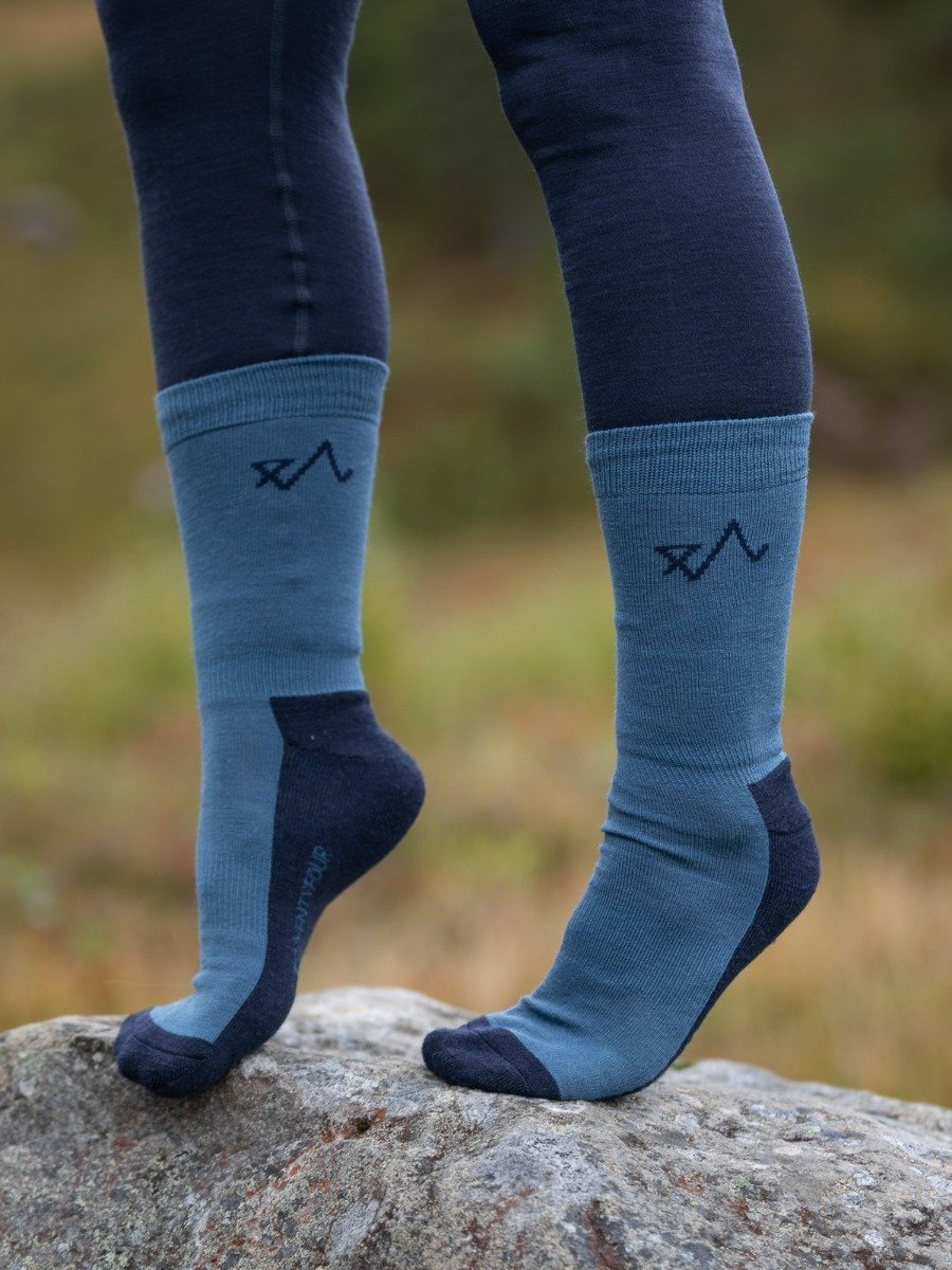 Twentyfour Finse Freja Ullsokk 2pk Blekkblå