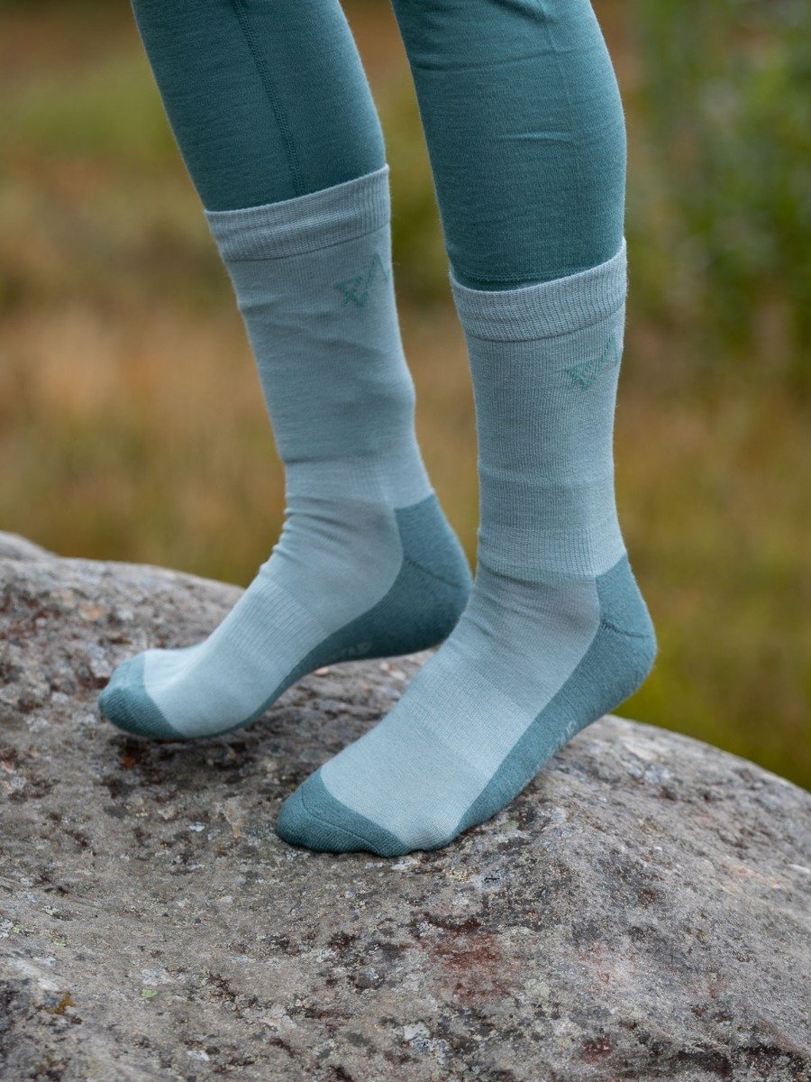 Twentyfour Finse Freja Ullsokk 2pk Eukalyptus