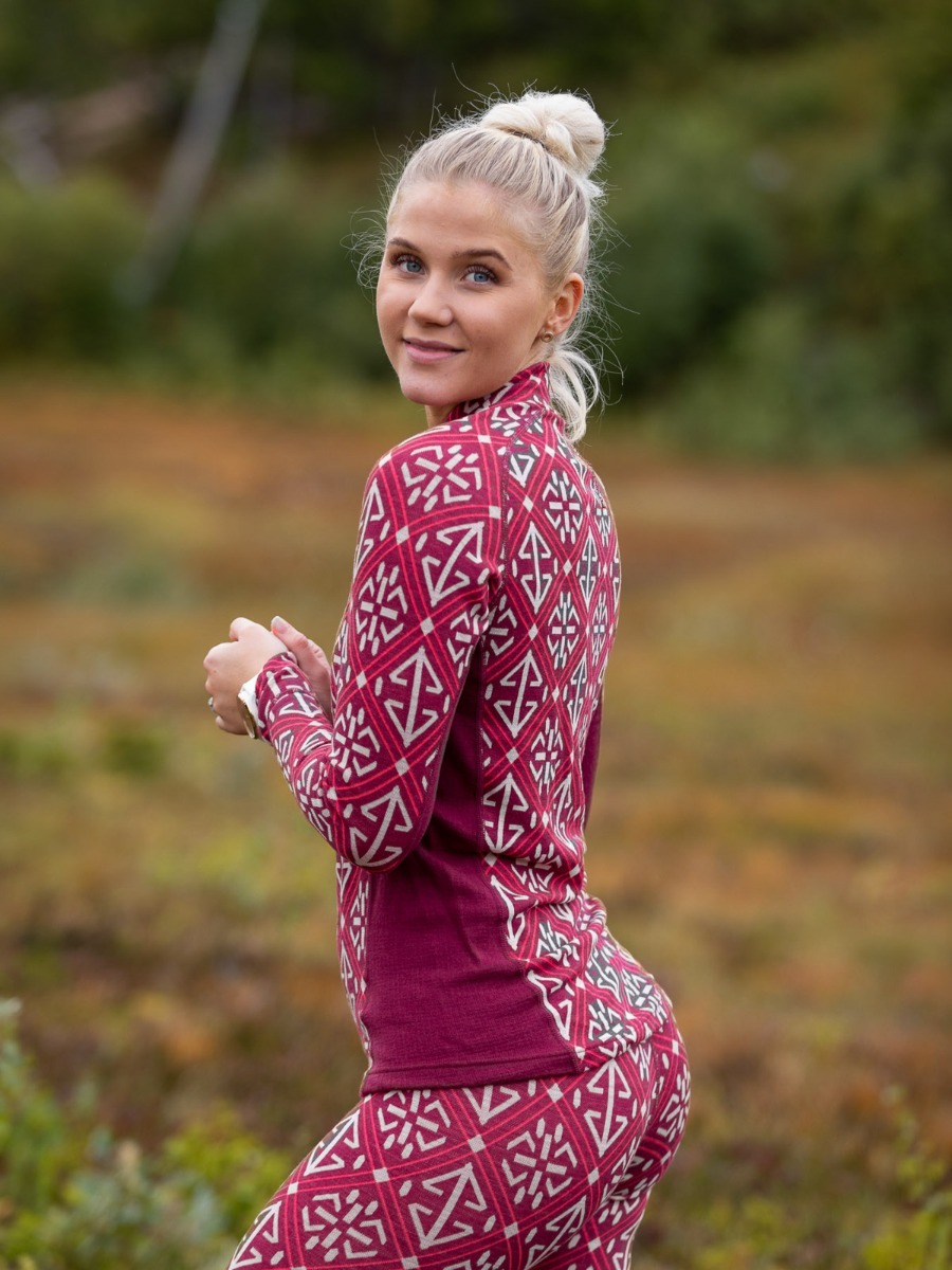 Devold Liadalsnipa Woman Shirt Beetroot