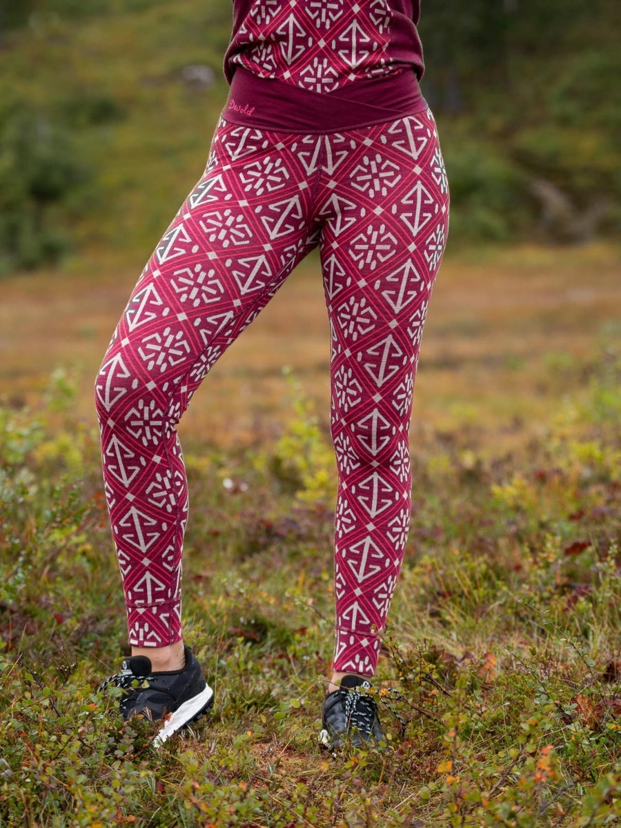 Devold Liadalsnipa Woman Long Johns Beetroot