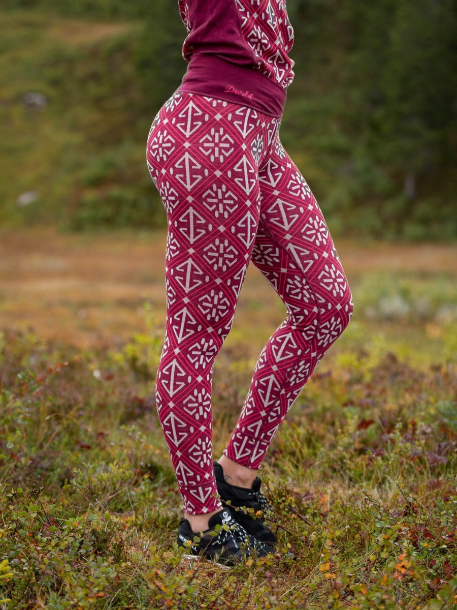 Devold Liadalsnipa Woman Long Johns Beetroot