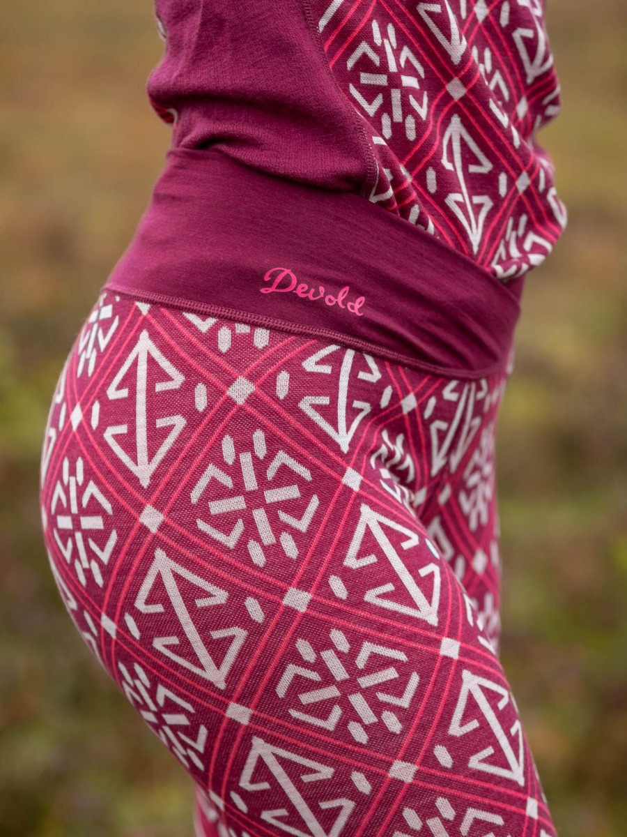 Devold Liadalsnipa Woman Long Johns Beetroot