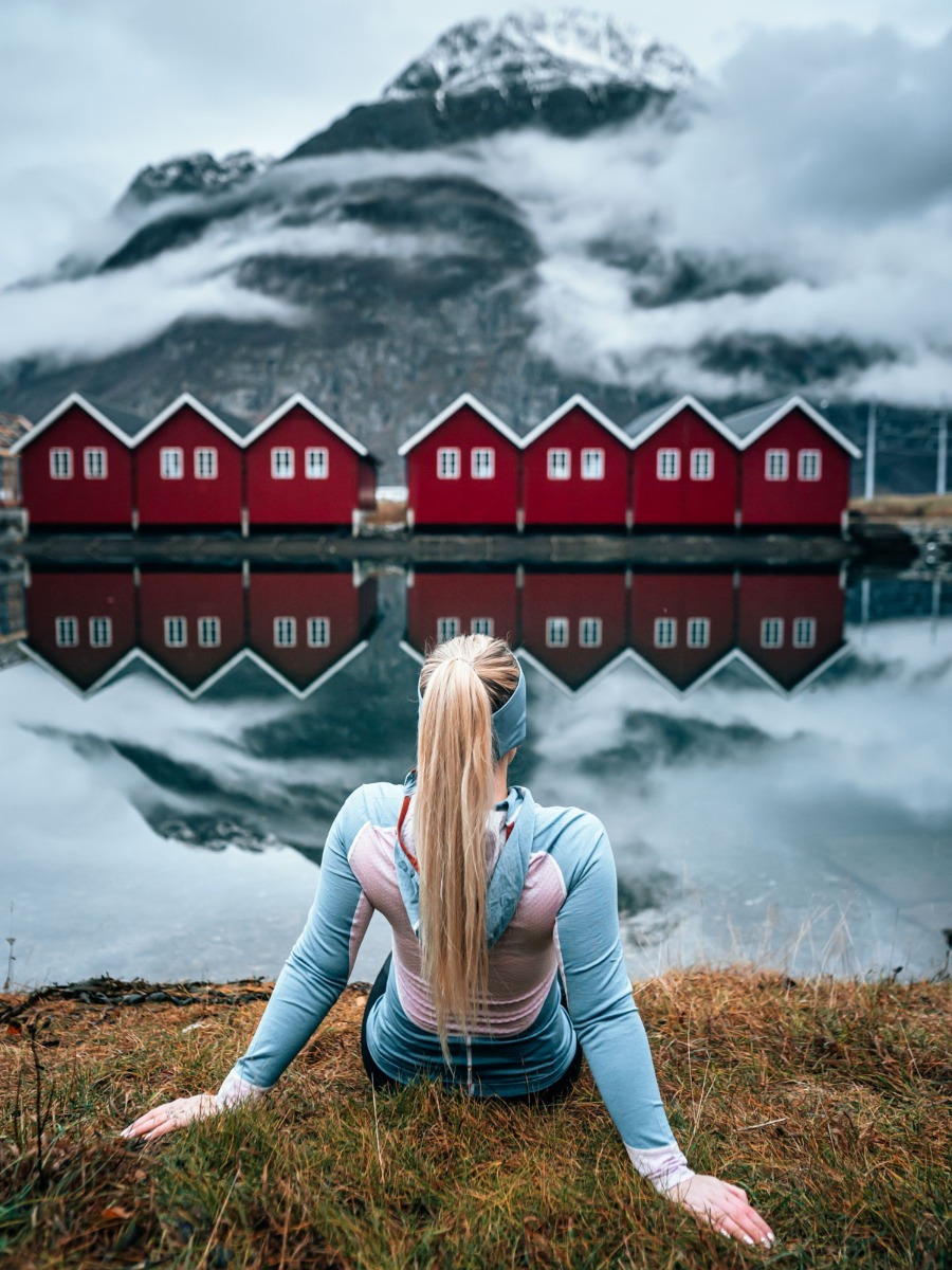 Johaug Lithe Tech-Wool Hood Blues