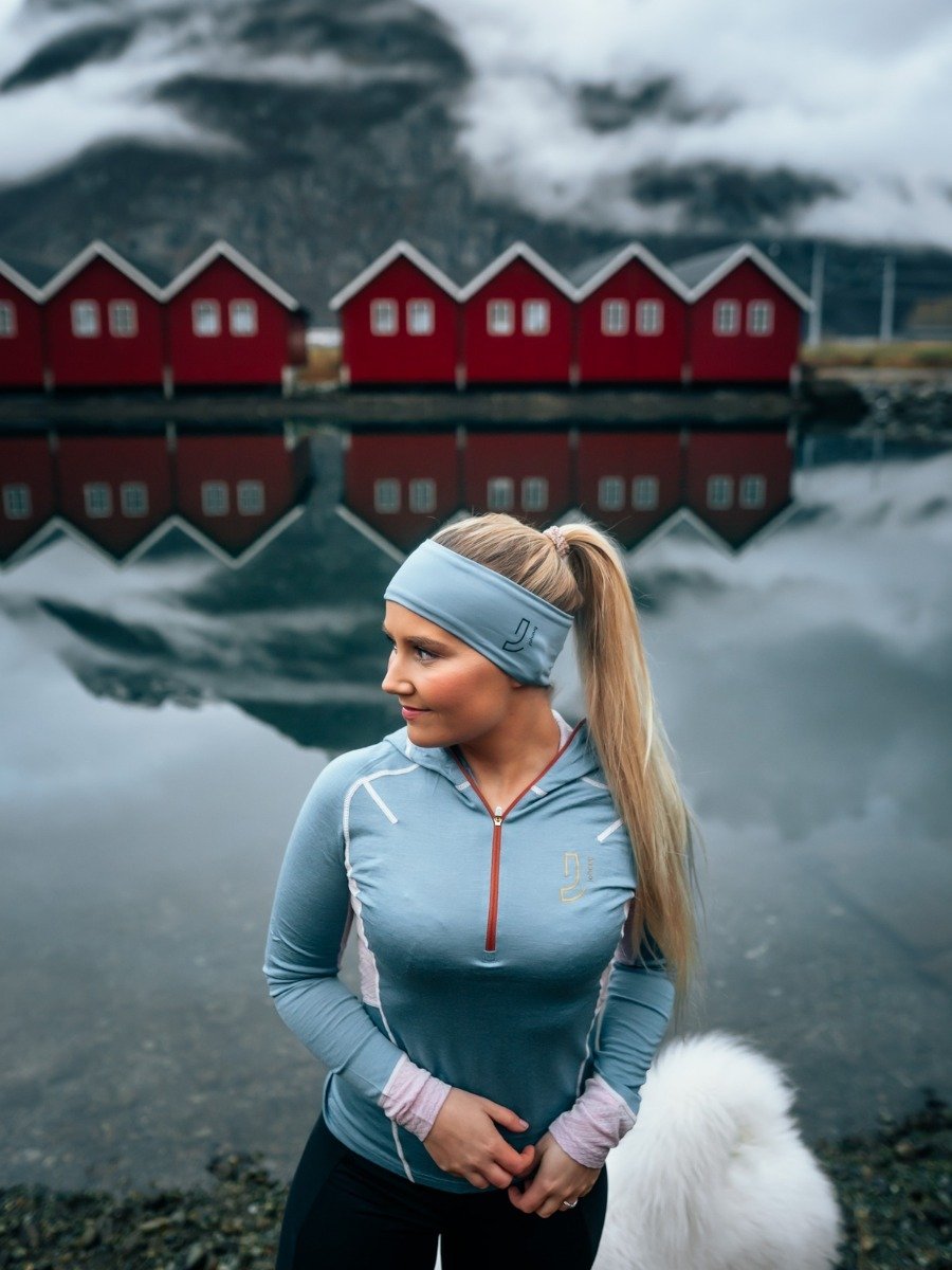 Johaug Lithe Tech-Wool Hood Blues