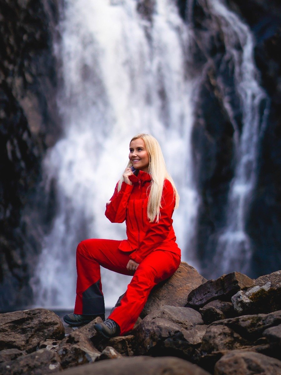 Bergans Cecilie 3L Pant Dahlia Red / Light Dahlia Red