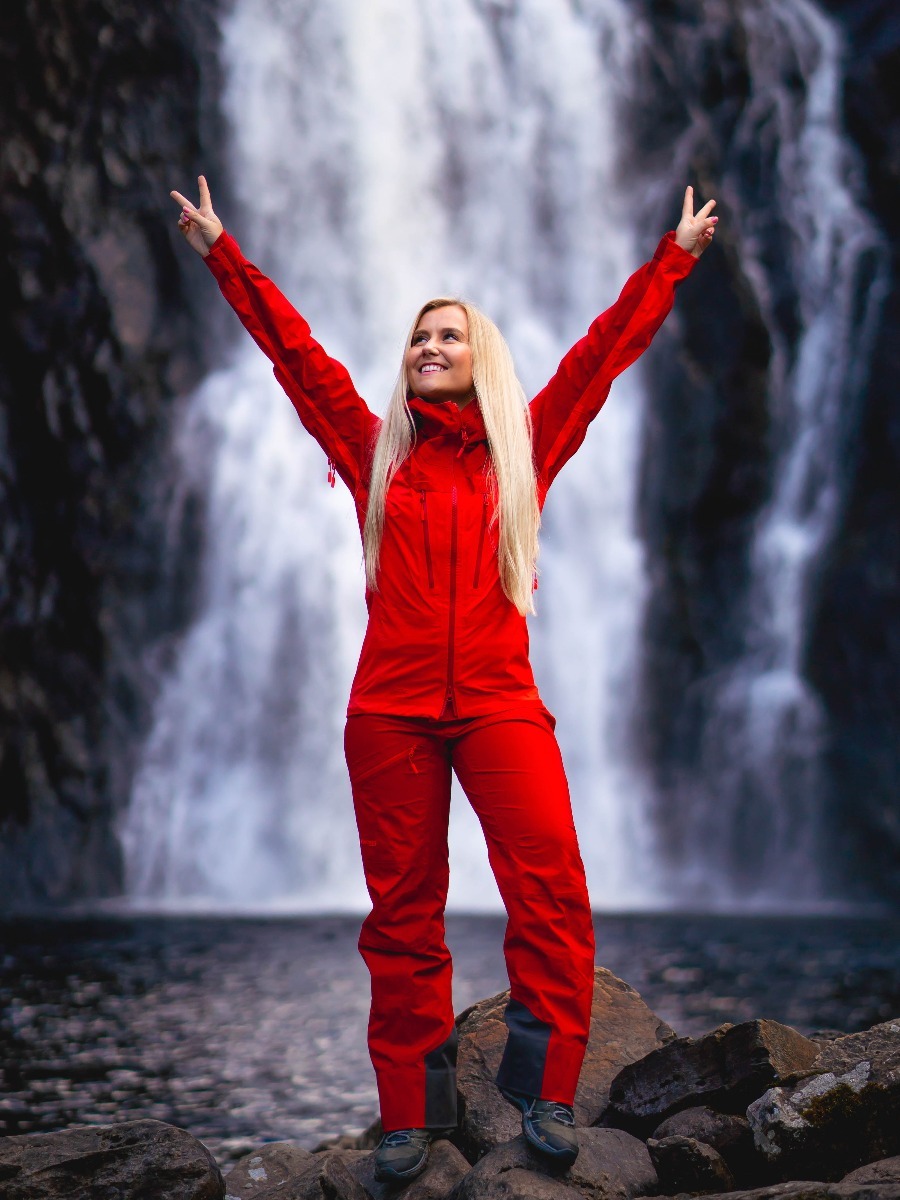 Bergans Cecilie 3L Pant Dahlia Red / Light Dahlia Red