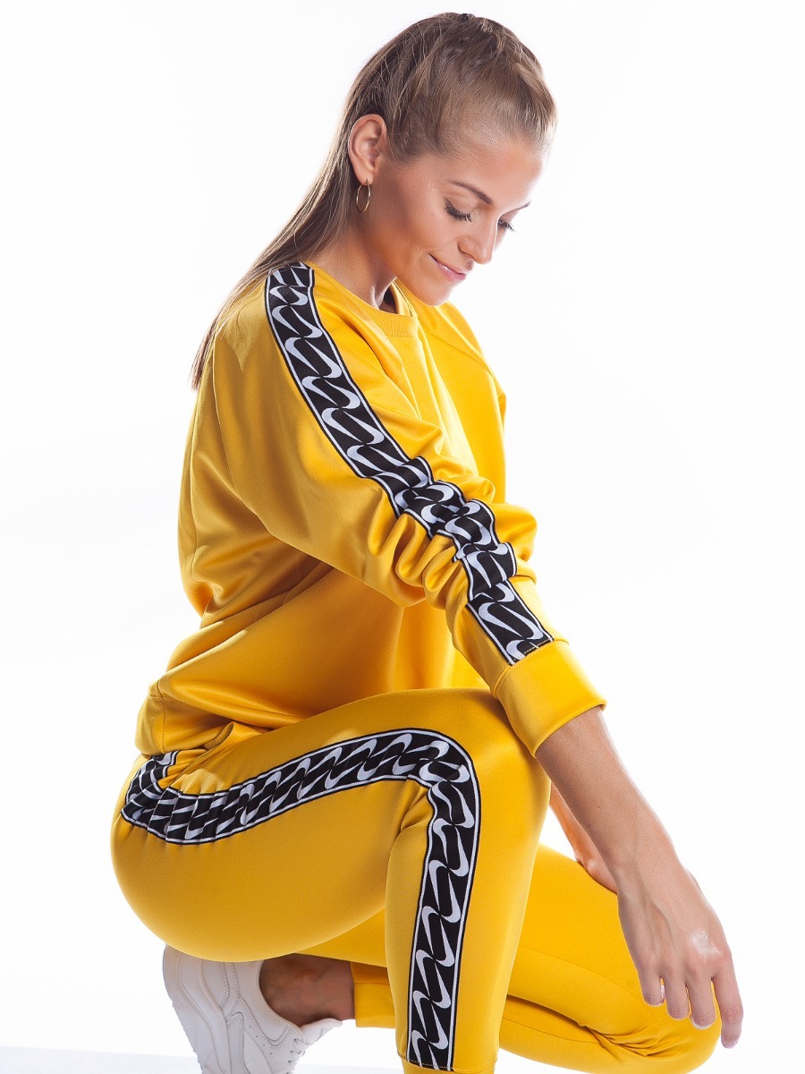 Nike Sportswear Crew Logo Tape Dark Sulfur