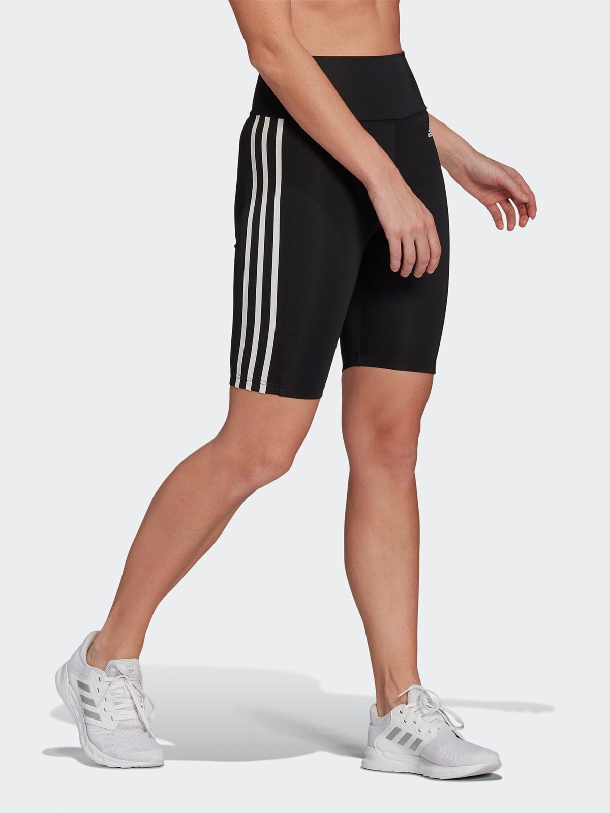 adidas 3-Stripes Bike Short Black / White