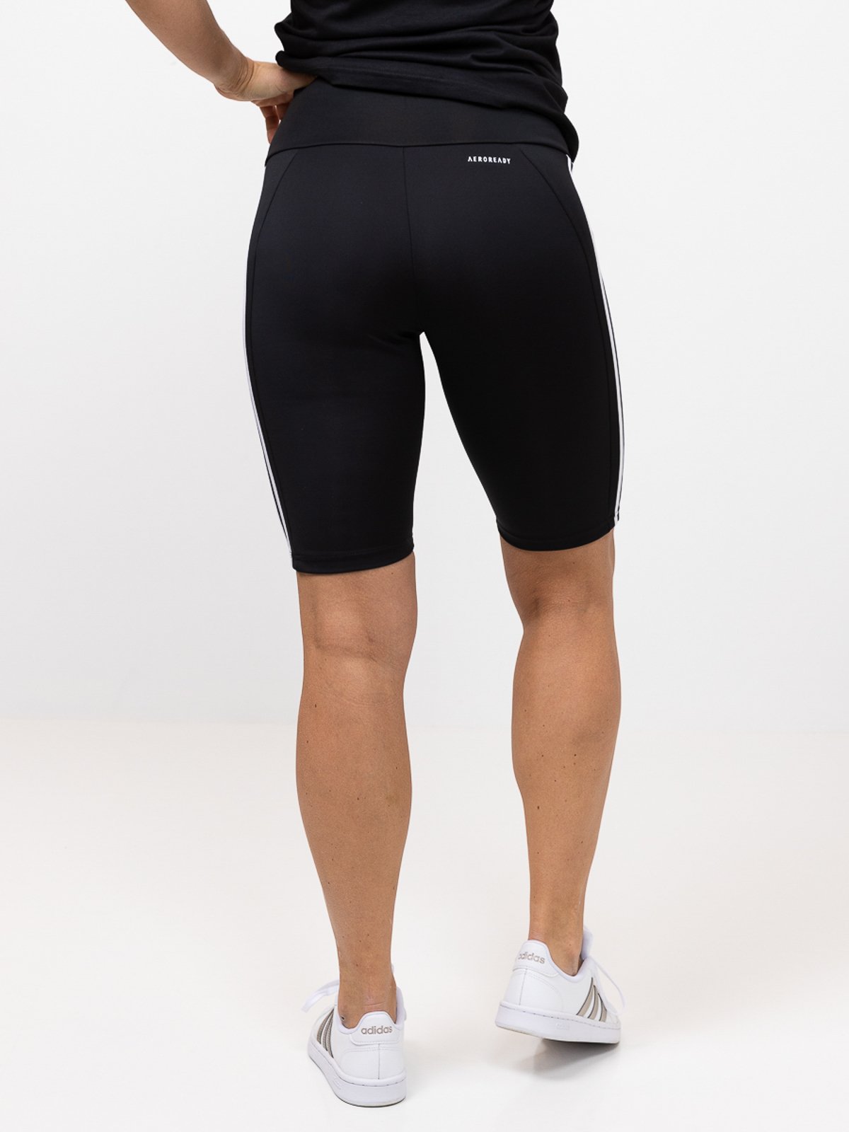 adidas 3-Stripes Bike Short Black / White