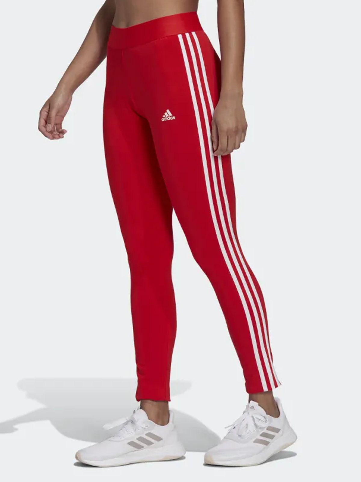adidas 3-Stripes Legging Vivid Red / White