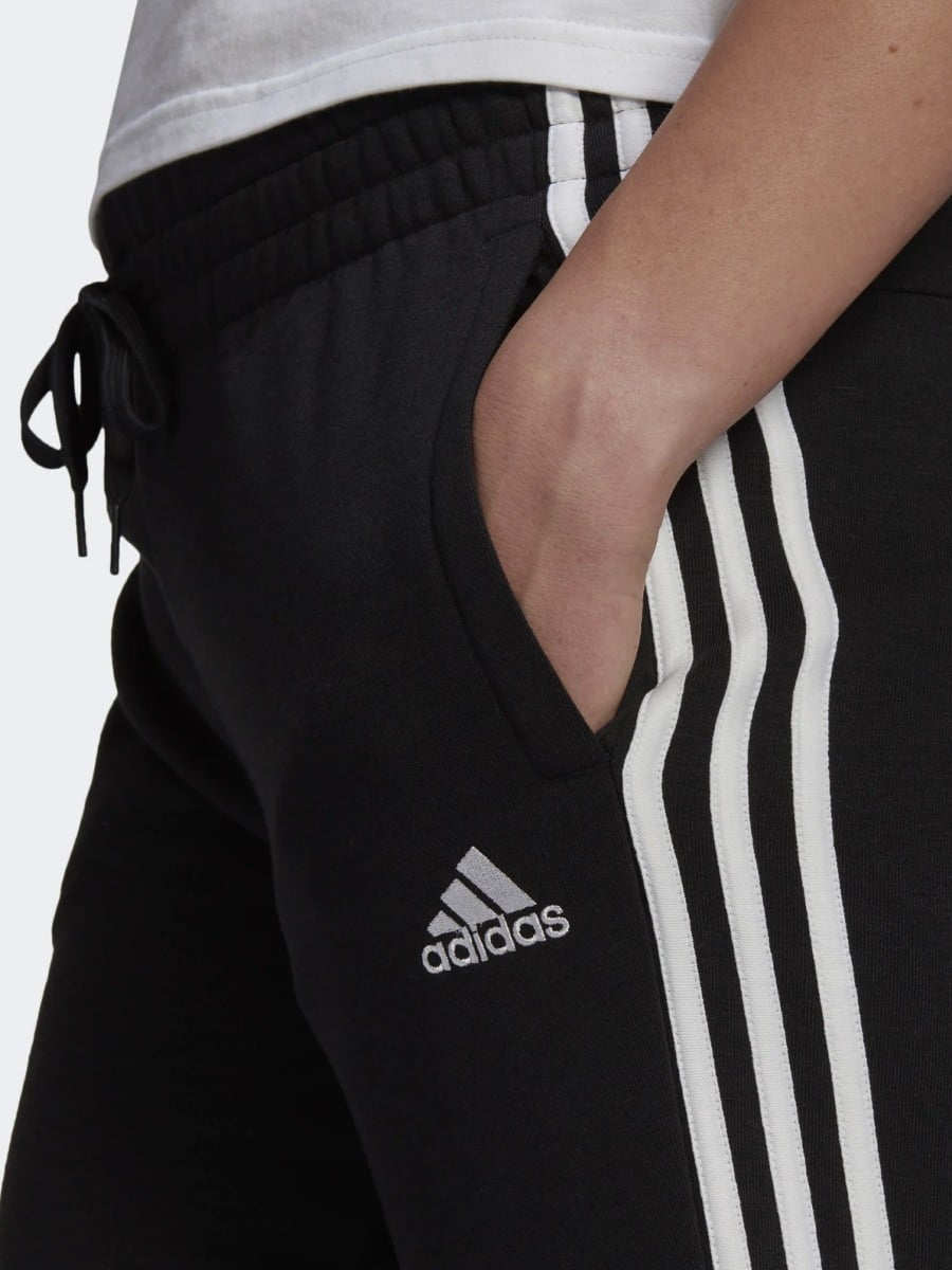 adidas 3-Stripes French Terry Pant Black/ White